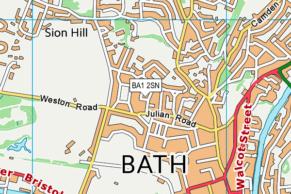 BA1 2SN map - OS VectorMap District (Ordnance Survey)