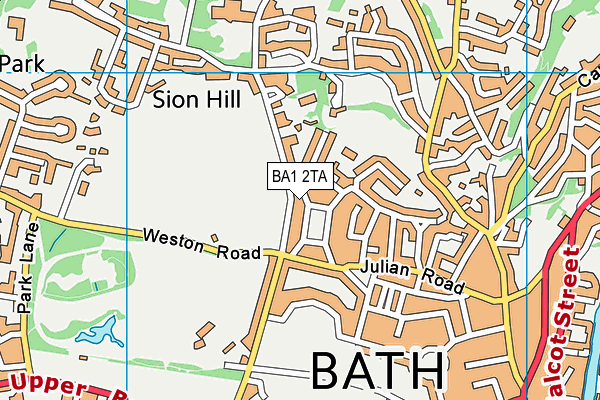 BA1 2TA map - OS VectorMap District (Ordnance Survey)