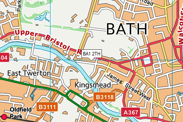 BA1 2TH map - OS VectorMap District (Ordnance Survey)