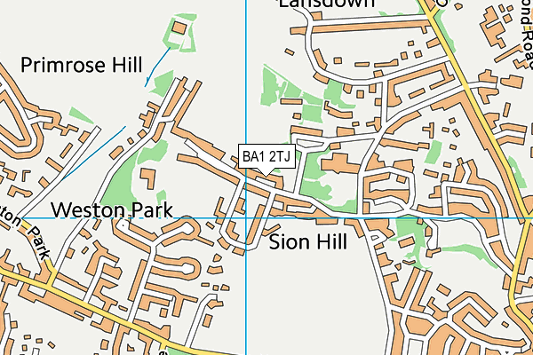 BA1 2TJ map - OS VectorMap District (Ordnance Survey)