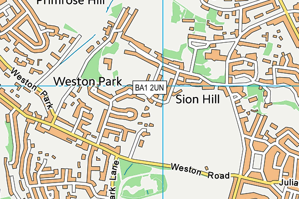 BA1 2UN map - OS VectorMap District (Ordnance Survey)