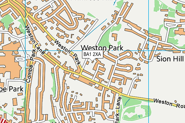 BA1 2XA map - OS VectorMap District (Ordnance Survey)