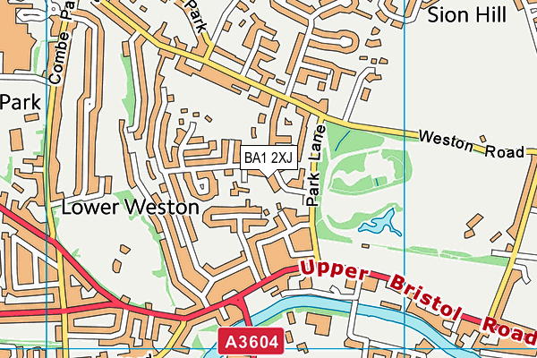 BA1 2XJ map - OS VectorMap District (Ordnance Survey)