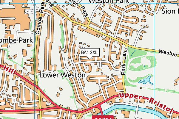 BA1 2XL map - OS VectorMap District (Ordnance Survey)