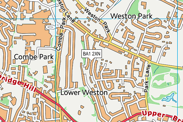 BA1 2XN map - OS VectorMap District (Ordnance Survey)