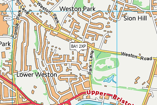 BA1 2XP map - OS VectorMap District (Ordnance Survey)