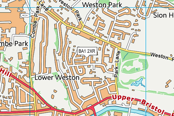 BA1 2XR map - OS VectorMap District (Ordnance Survey)