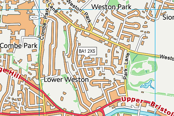 BA1 2XS map - OS VectorMap District (Ordnance Survey)