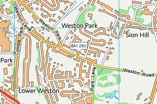 BA1 2XU map - OS VectorMap District (Ordnance Survey)