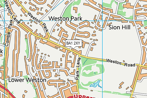BA1 2XY map - OS VectorMap District (Ordnance Survey)