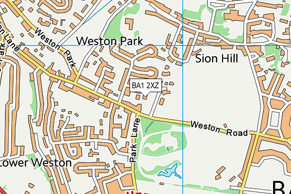 BA1 2XZ map - OS VectorMap District (Ordnance Survey)
