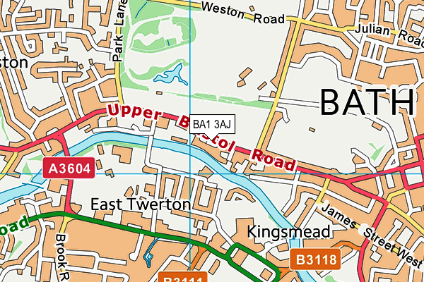 BA1 3AJ map - OS VectorMap District (Ordnance Survey)