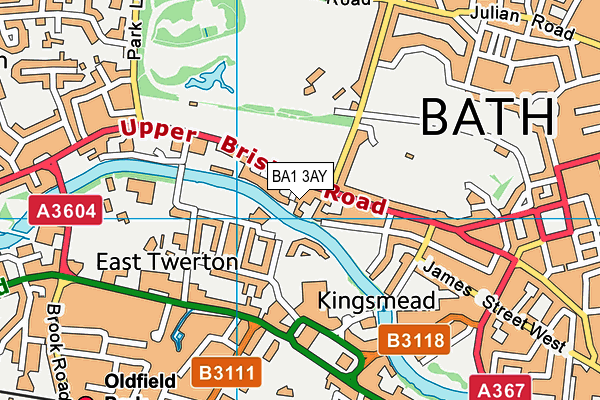 BA1 3AY map - OS VectorMap District (Ordnance Survey)