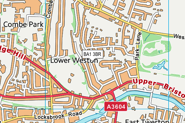 BA1 3BR map - OS VectorMap District (Ordnance Survey)