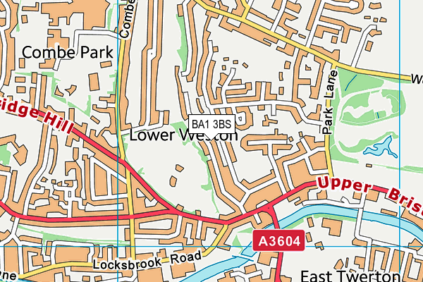 BA1 3BS map - OS VectorMap District (Ordnance Survey)