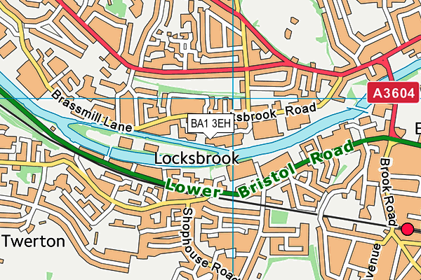BA1 3EH map - OS VectorMap District (Ordnance Survey)