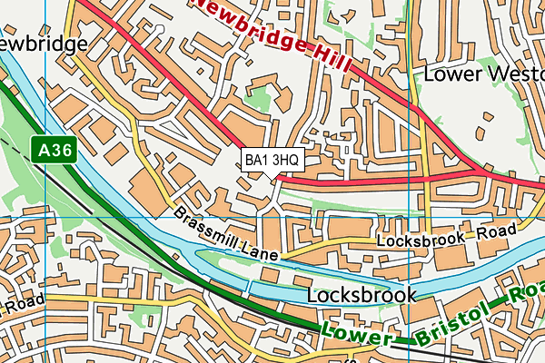 BA1 3HQ map - OS VectorMap District (Ordnance Survey)