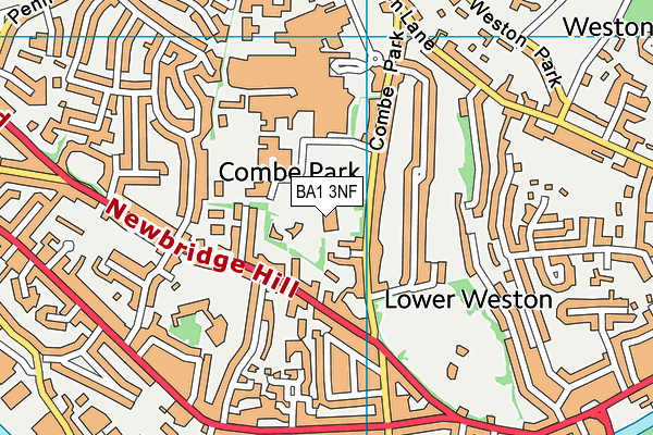BA1 3NF map - OS VectorMap District (Ordnance Survey)