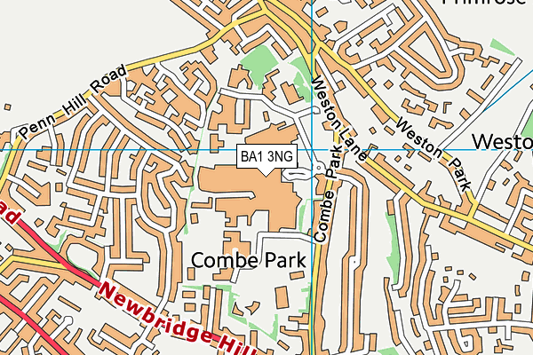 BA1 3NG map - OS VectorMap District (Ordnance Survey)