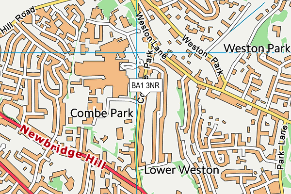 BA1 3NR map - OS VectorMap District (Ordnance Survey)