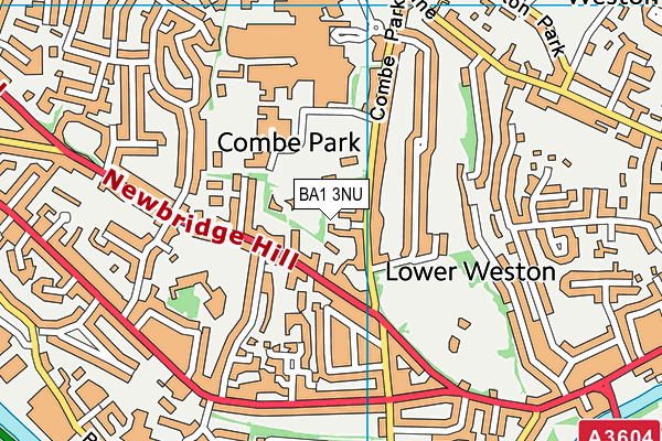 BA1 3NU map - OS VectorMap District (Ordnance Survey)