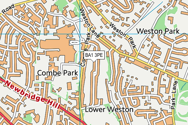 BA1 3PE map - OS VectorMap District (Ordnance Survey)