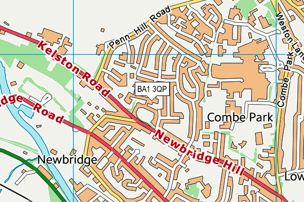 BA1 3QP map - OS VectorMap District (Ordnance Survey)