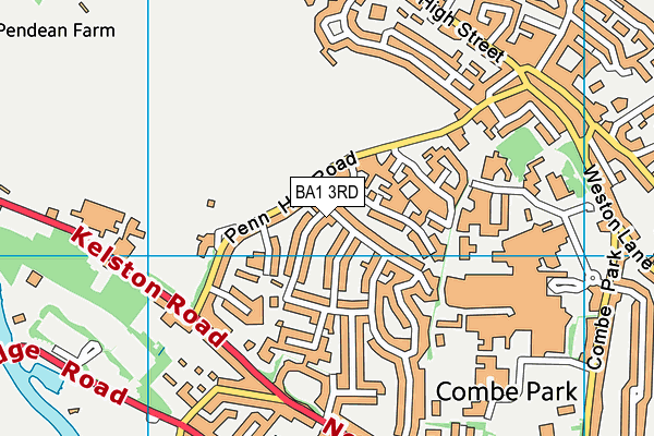 BA1 3RD map - OS VectorMap District (Ordnance Survey)