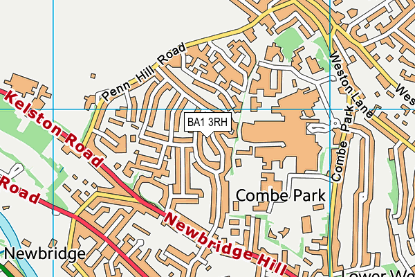BA1 3RH map - OS VectorMap District (Ordnance Survey)