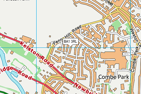 BA1 3RL map - OS VectorMap District (Ordnance Survey)