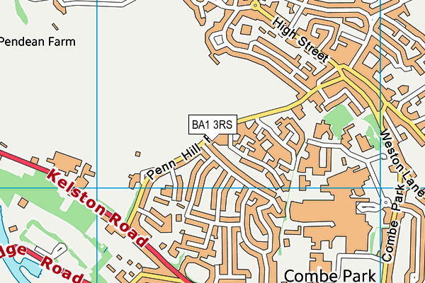 BA1 3RS map - OS VectorMap District (Ordnance Survey)