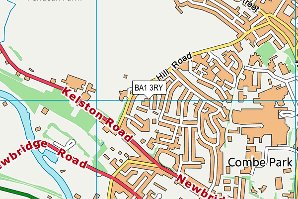 BA1 3RY map - OS VectorMap District (Ordnance Survey)
