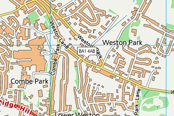 BA1 4AB map - OS VectorMap District (Ordnance Survey)