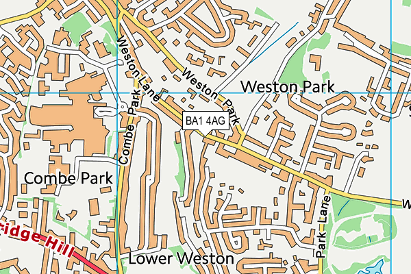 BA1 4AG map - OS VectorMap District (Ordnance Survey)