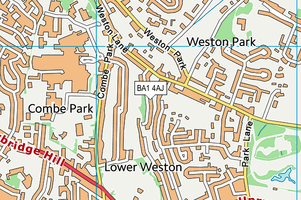 BA1 4AJ map - OS VectorMap District (Ordnance Survey)