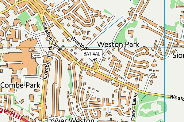 BA1 4AL map - OS VectorMap District (Ordnance Survey)