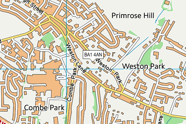 BA1 4AN map - OS VectorMap District (Ordnance Survey)