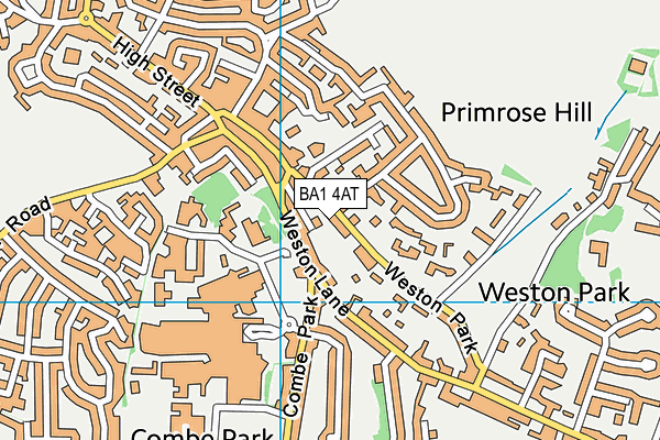 BA1 4AT map - OS VectorMap District (Ordnance Survey)