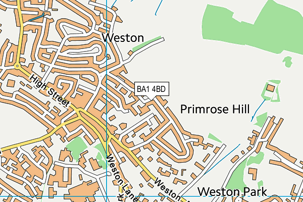 BA1 4BD map - OS VectorMap District (Ordnance Survey)