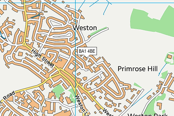 BA1 4BE map - OS VectorMap District (Ordnance Survey)