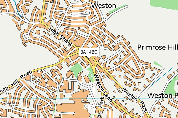 BA1 4BQ map - OS VectorMap District (Ordnance Survey)