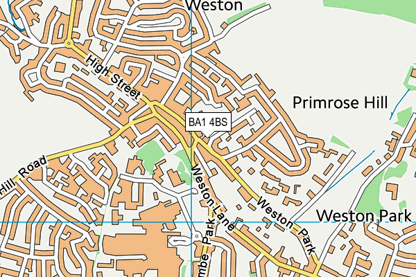 BA1 4BS map - OS VectorMap District (Ordnance Survey)