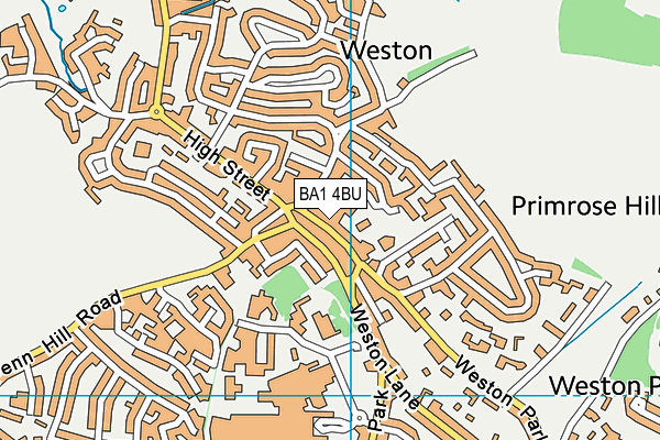 BA1 4BU map - OS VectorMap District (Ordnance Survey)