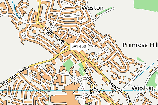 BA1 4BX map - OS VectorMap District (Ordnance Survey)