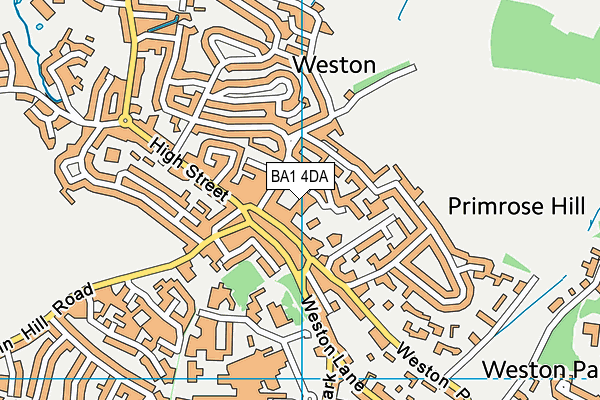 BA1 4DA map - OS VectorMap District (Ordnance Survey)