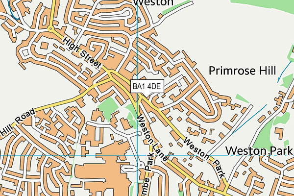 BA1 4DE map - OS VectorMap District (Ordnance Survey)