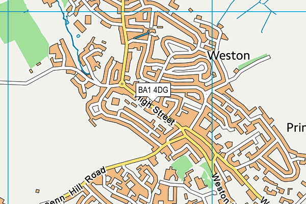 BA1 4DG map - OS VectorMap District (Ordnance Survey)