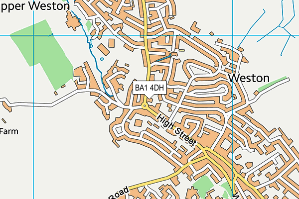 BA1 4DH map - OS VectorMap District (Ordnance Survey)