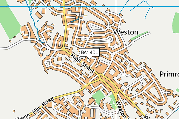BA1 4DL map - OS VectorMap District (Ordnance Survey)