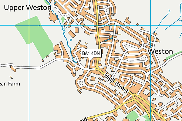 BA1 4DN map - OS VectorMap District (Ordnance Survey)